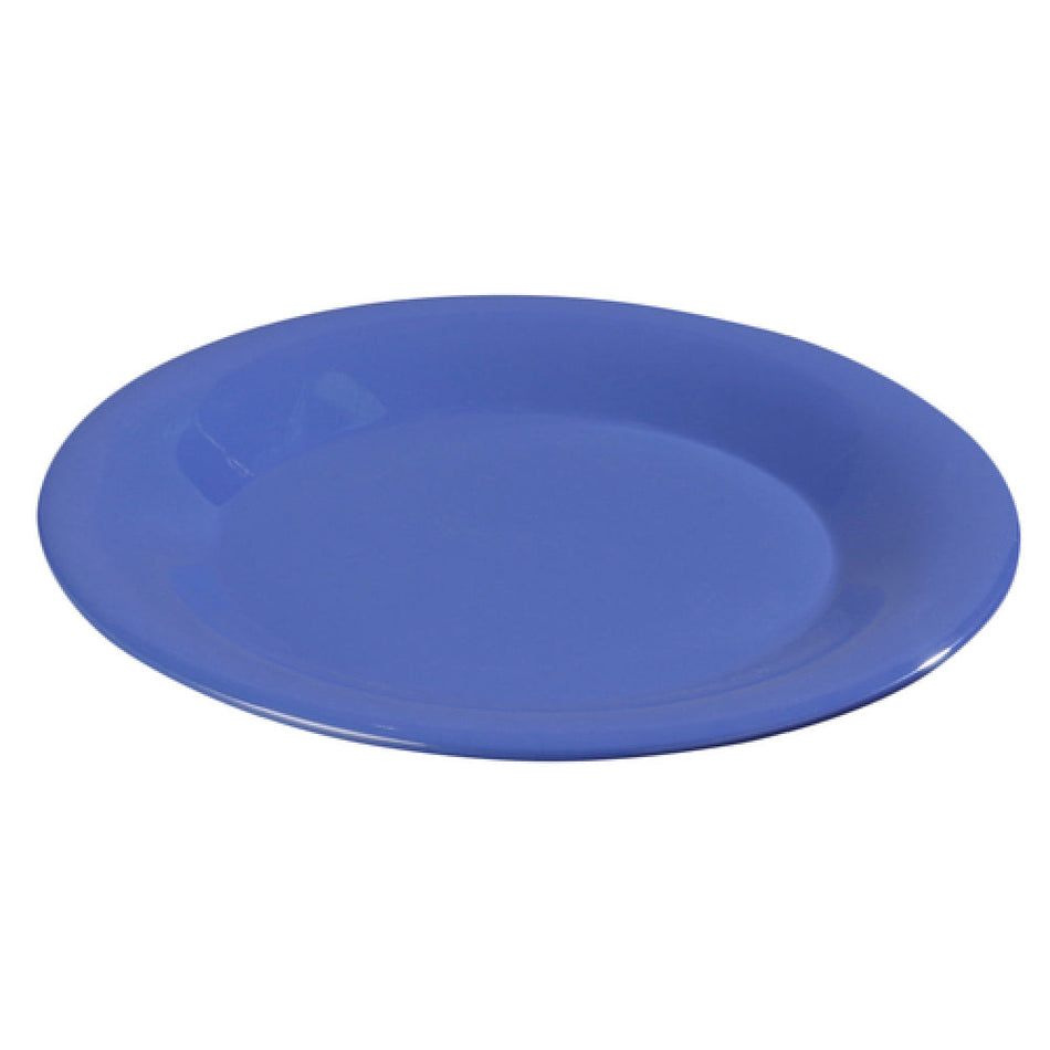 Carlisle 3301214 9 Inch Diameter Dinner Plate Melamine Break Resistant Ocean Blue