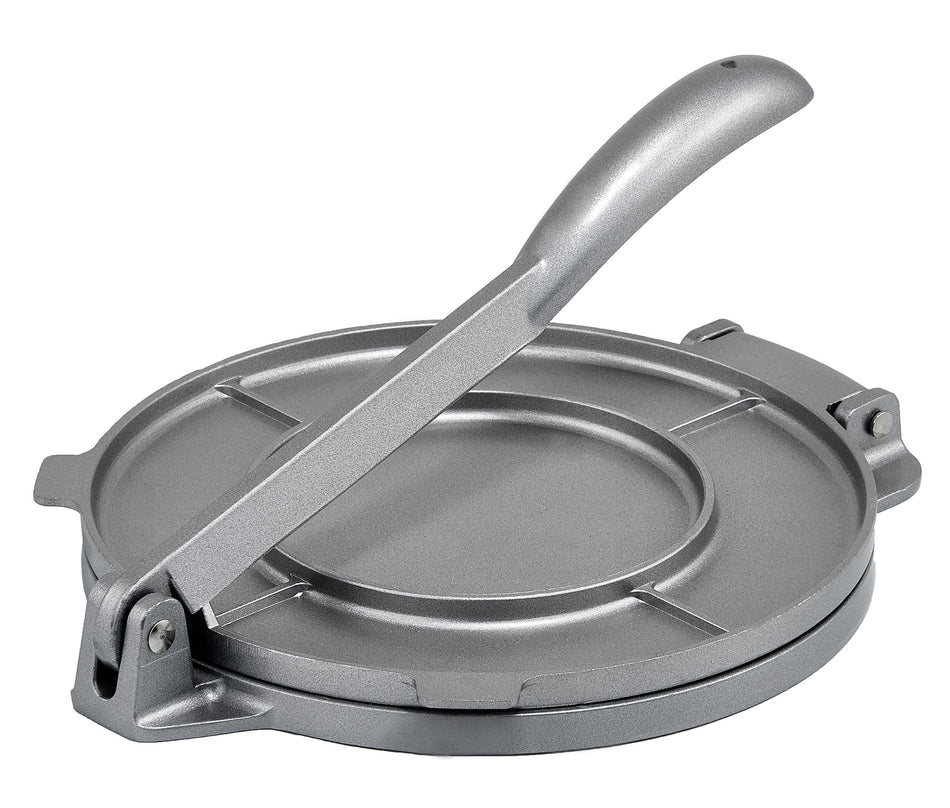 Winco TPC-8A 8 Inch Diameter Manual Tortilla Press Aluminum Non-Stick PFOA Free