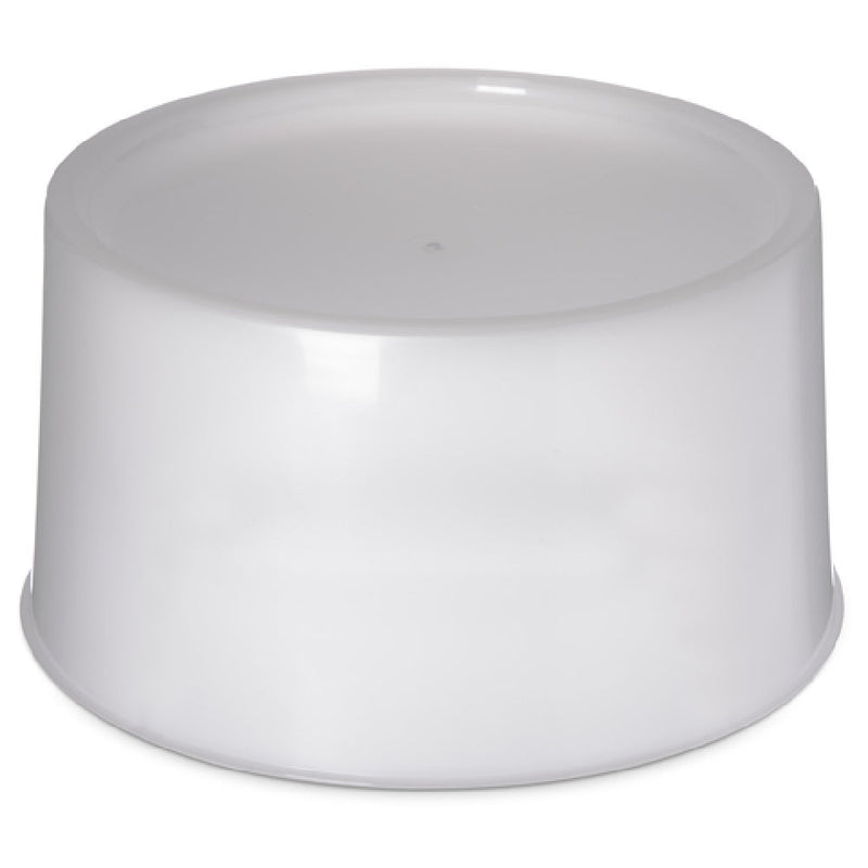 Carlisle 221102 12 Inch Base for 3 and 5 Gallon Beverage Bowls Polyethylene White