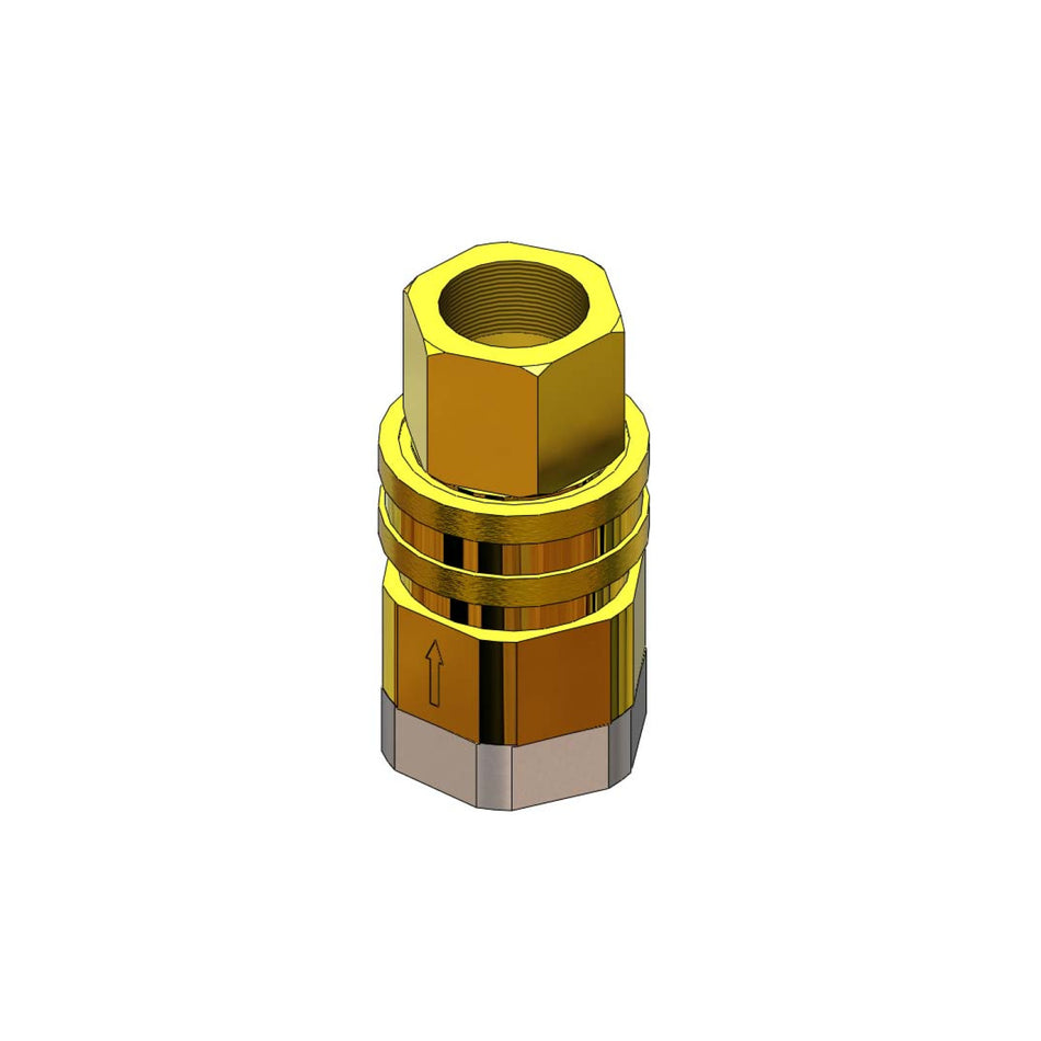T&S Brass AG-5E Gas Connector w/ Quick Disconnect - 1"