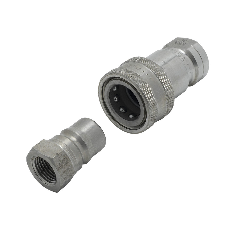 Water Appliance Connector, 1/2" NPT Quick Disconnect, Stainless Steel
