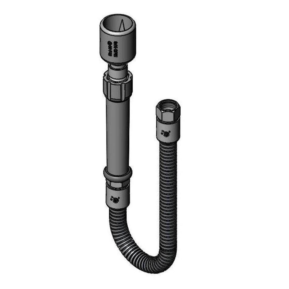 Hose, 20" Flexible Stainless Steel with Fan Jet Spray Head