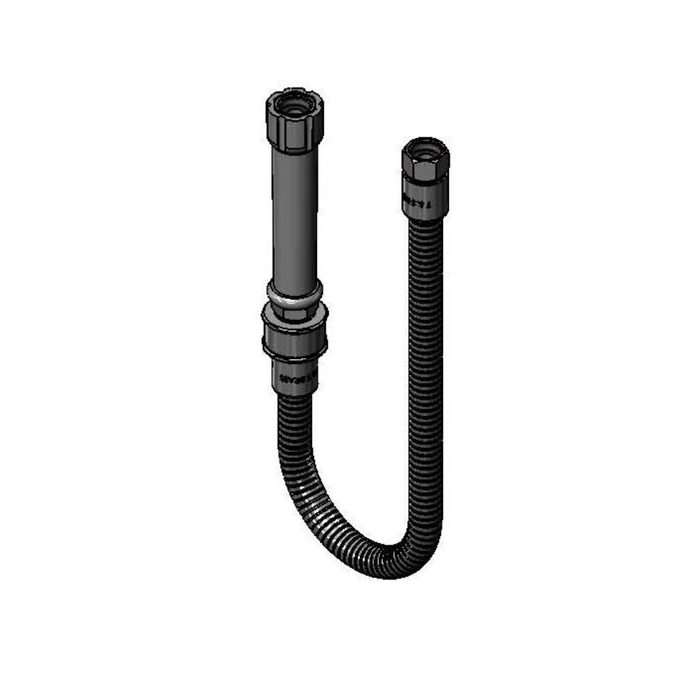 24" SS Flexible Hose w/ Gray Handle & PRSV Swivel