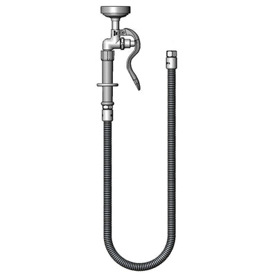 T&S Brass B-0044-H3 44" SS Flexible Hose - Adapters & Spray Valve