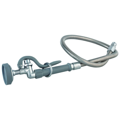 T&S Brass B-0100-60H Pre-Rinse Spray Valve - 60" Flex SS Hose