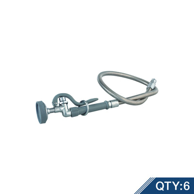 T&S Brass B-0100-M Spray Valve & 44" Hose Master Pack (6)