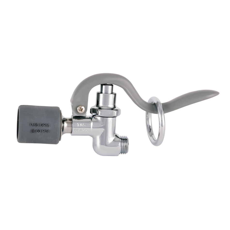 T&S B-0107-C 0.65 GPM Spray Valve, Low Flow, Fan Jet Knife Action Spray