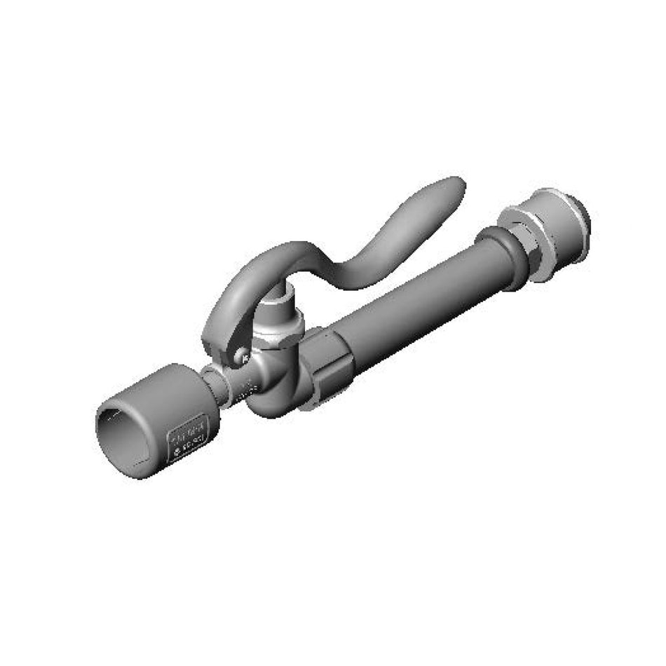 T&S Brass B-0107-J-SWV Swivel Spray Valve - Gray Grip Handle