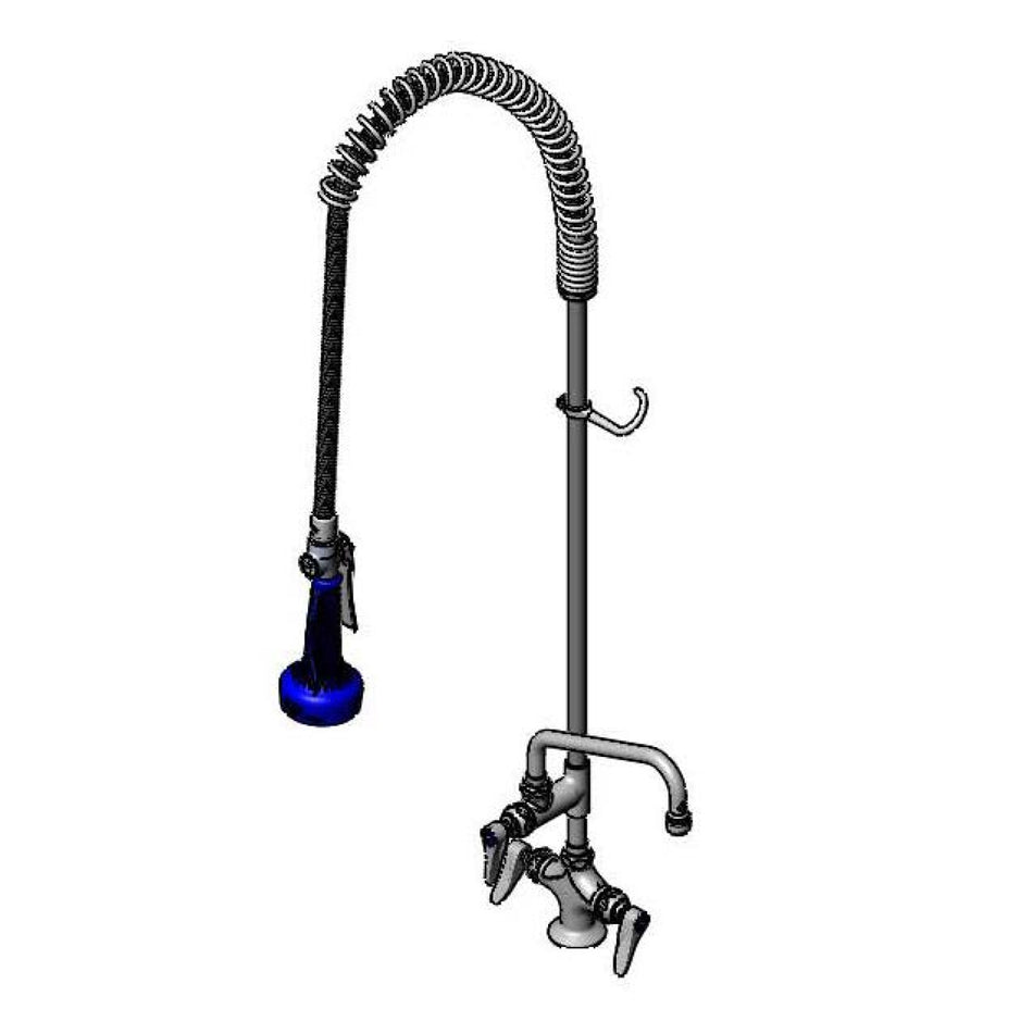 EasyInstall Pre-Rinse, Single Hole Base, 6" Add-On Faucet, 18" Flex Lines, B-0108
