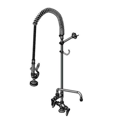 T&S Brass B-0113-A12B-TEE EasyInstall Pre-Rinse - 12" Nozzle & Accessory Tee
