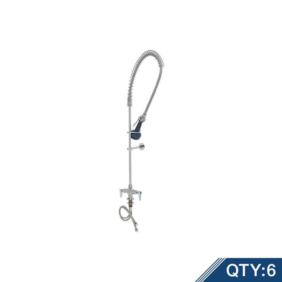 T&S Brass B-0113-B08-M EasyInstall Pre-Rinse Master Pack (6) - Wall Bracket