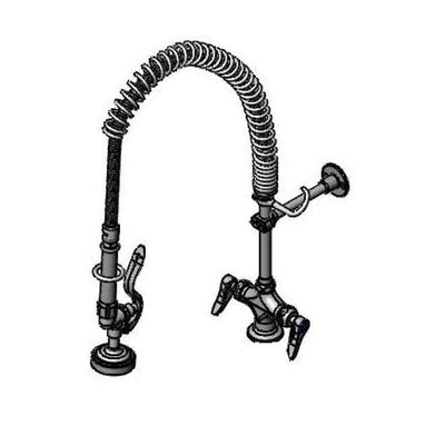 T&S Brass B-0113-CR-BX36H EasyInstall Pre-Rinse - Ceramas & 36" Hose & 8" Riser