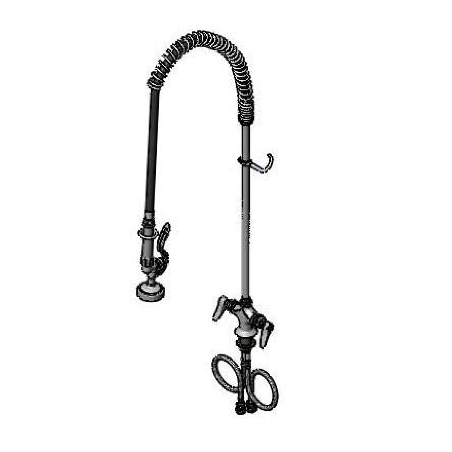 EasyInstall Pre-Rinse, Spring Action, Single Hole Base, 18