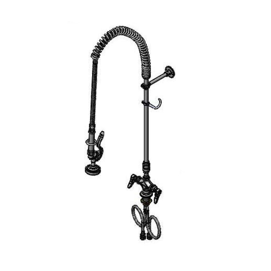 T&S Brass B-0113-V-B EasyInstall Pre-Rinse - VB & 6" Wall Bracket