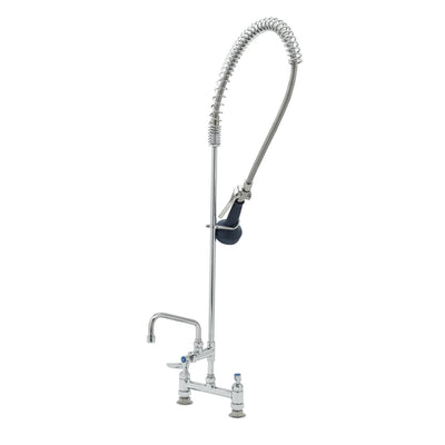 T&S Brass B-0123-A08-B08 EasyInstall Pre-Rinse - 8" ADF & B-0108 Valve