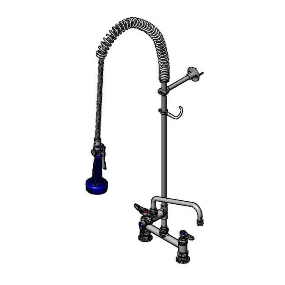 T&S Brass B-0123-A10-B08C EasyInstall Pre-Rinse - 10" ADF & B-0108-C