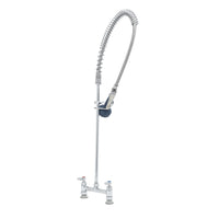 T&S Brass B-0123-B08 Pre-Rinse Unit - 8" Deck Mount & B-0108 Valve