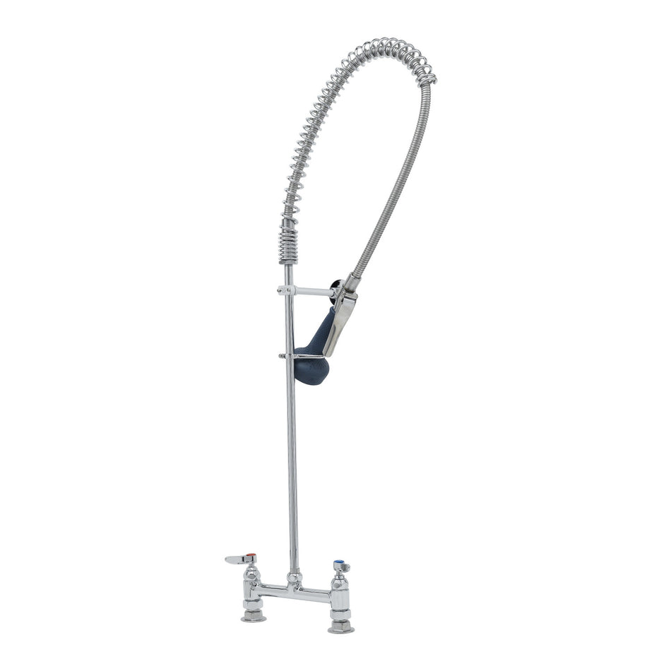 T&S Brass B-0123-B08C Pre-Rinse Unit - 8" Deck Mount & Low-Flow Valve