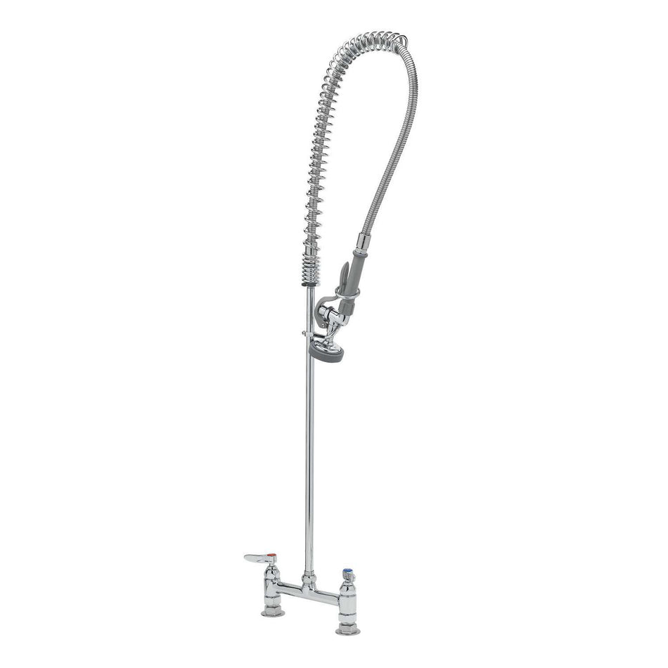 T&S Brass B-0123 EasyInstall Pre-Rinse - 8" Deck Mount & B-0107