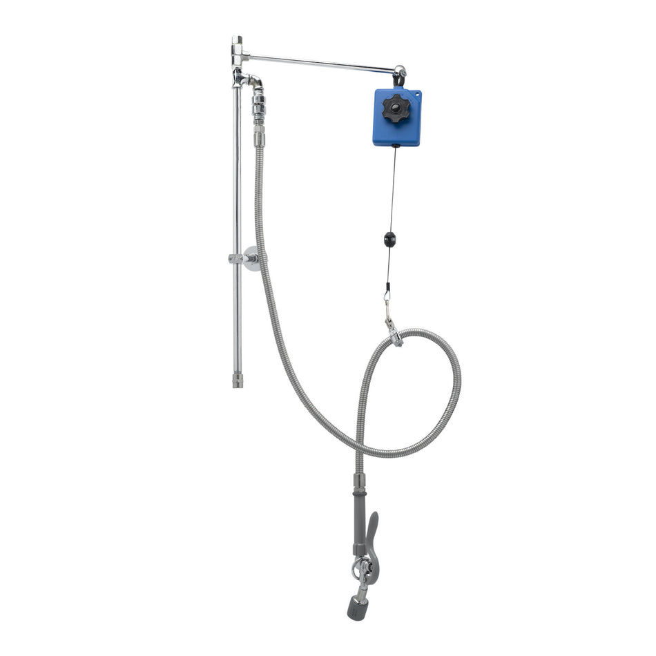 T&S Pre-Rinse Retro-Fit Kit, Balancer, Angled Low-Flow Valve, Wall Bracket, Less Base