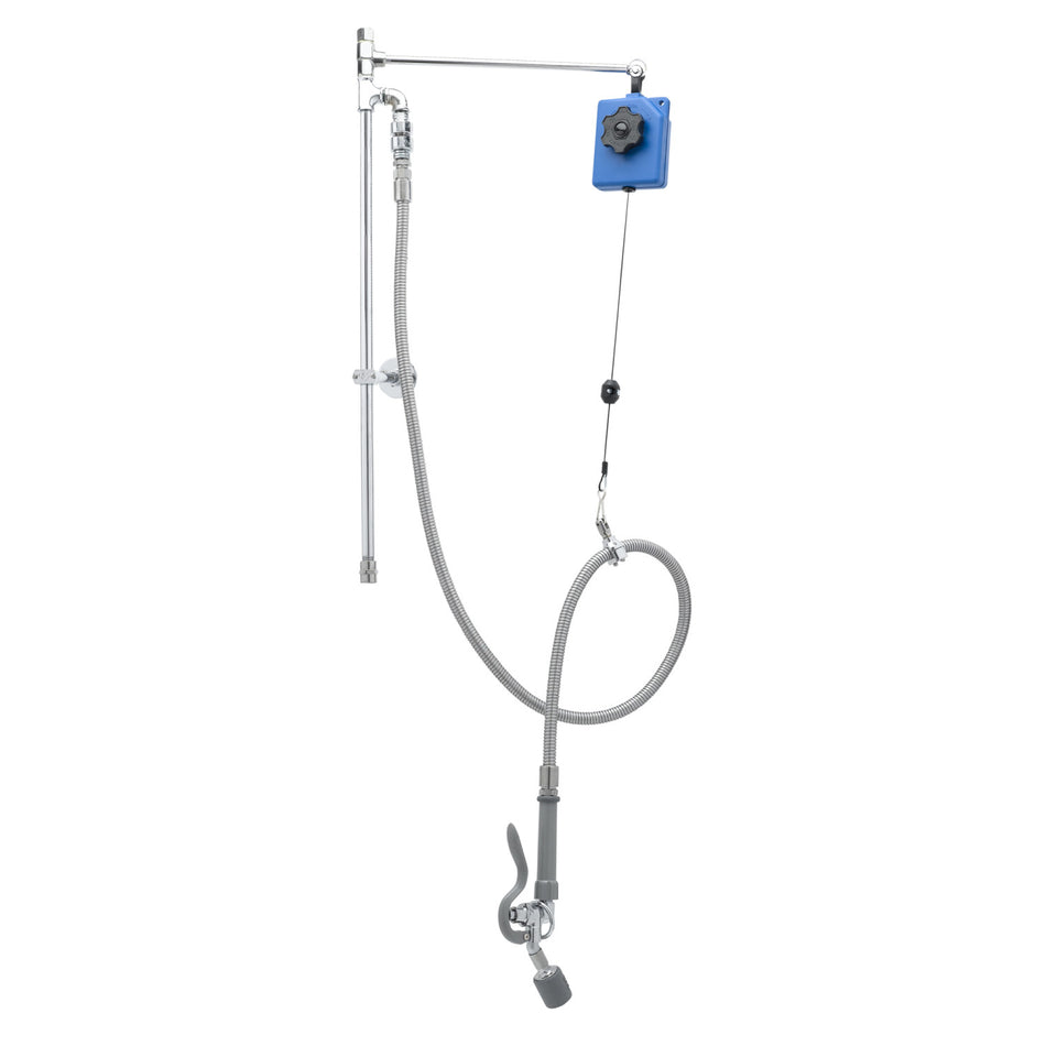 T&S Pre-Rinse Retro-Fit Kit, Balancer, Angled Low Flow Valve, Wall Bracket, VB Hose, Less Base