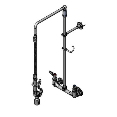 T&S Brass B-0131-CR-BC Pre-Rinse - Overhead Swivel Arm & Ceramas