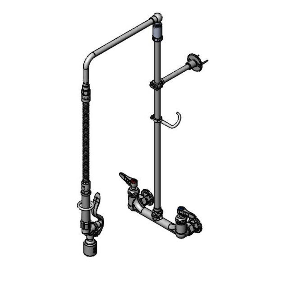 T&S Brass B-0131-CR-BC Pre-Rinse - Overhead Swivel Arm & Ceramas
