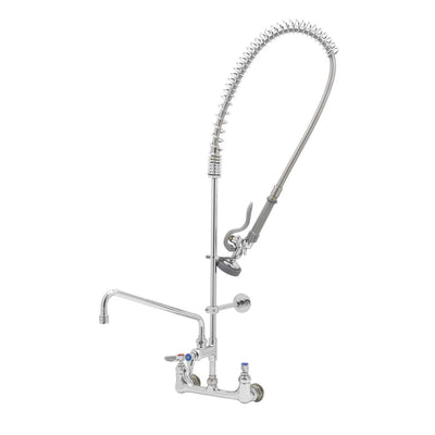 T&S Brass B-0133-12-CR-B Wall Mount Pre-Rinse Unit - 37-9/16 Inch with 12 Inch ADF