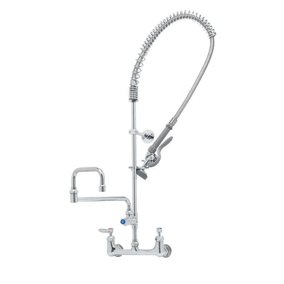T&S Brass B-0133-18DJ-CRB EasyInstall Pre-Rinse - 18" Double-Joint & Ceramas