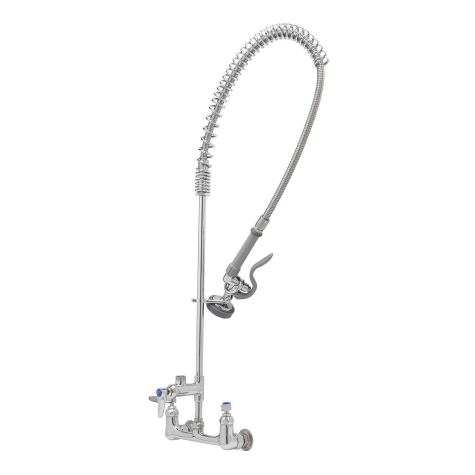 EasyInstall Pre-Rinse, Spring Action, Wall Mount, 8" Centers, Add-On Faucet Less Nozzle