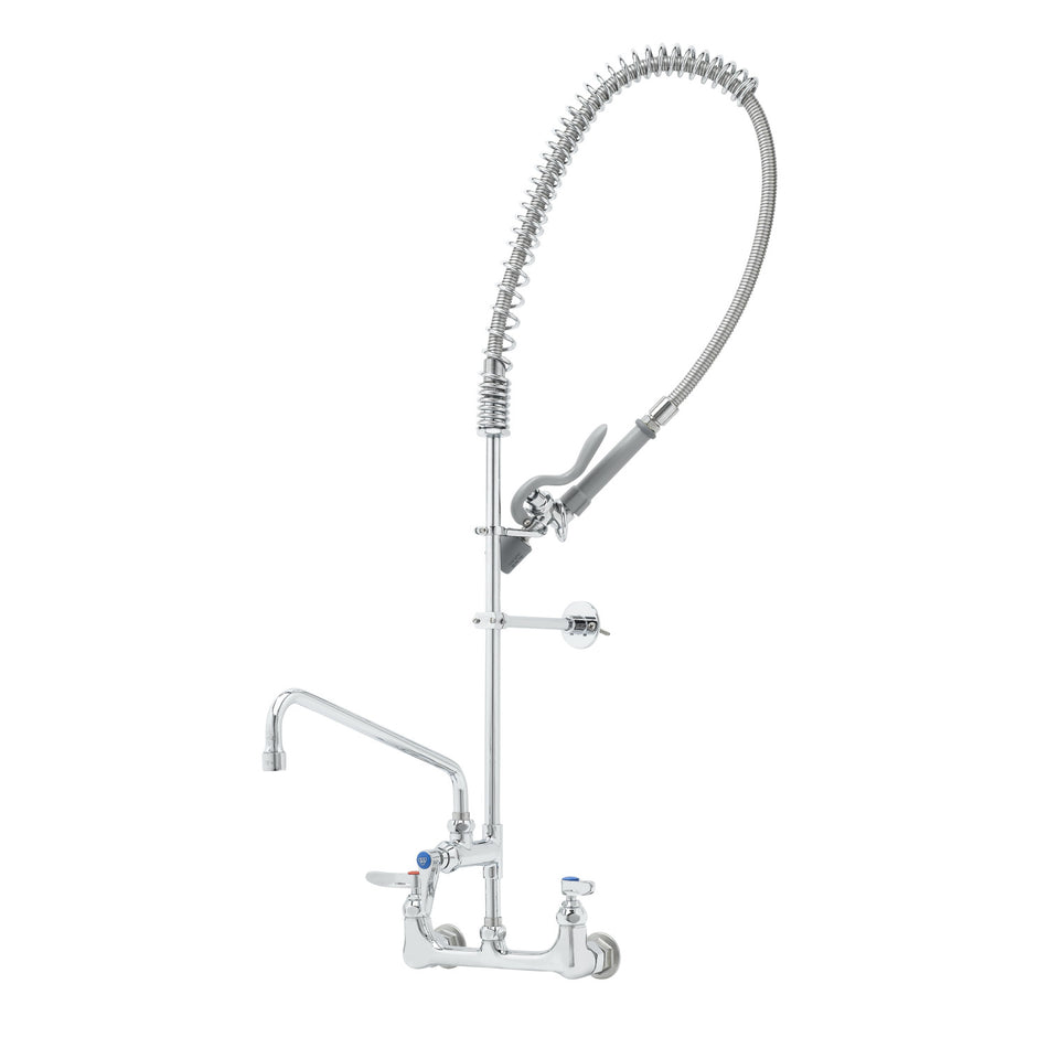 T&S Brass B-0133-ADF12-BC EasyInstall Pre-Rinse - 12 Inch ADF with B-0107-C Wall Bracket