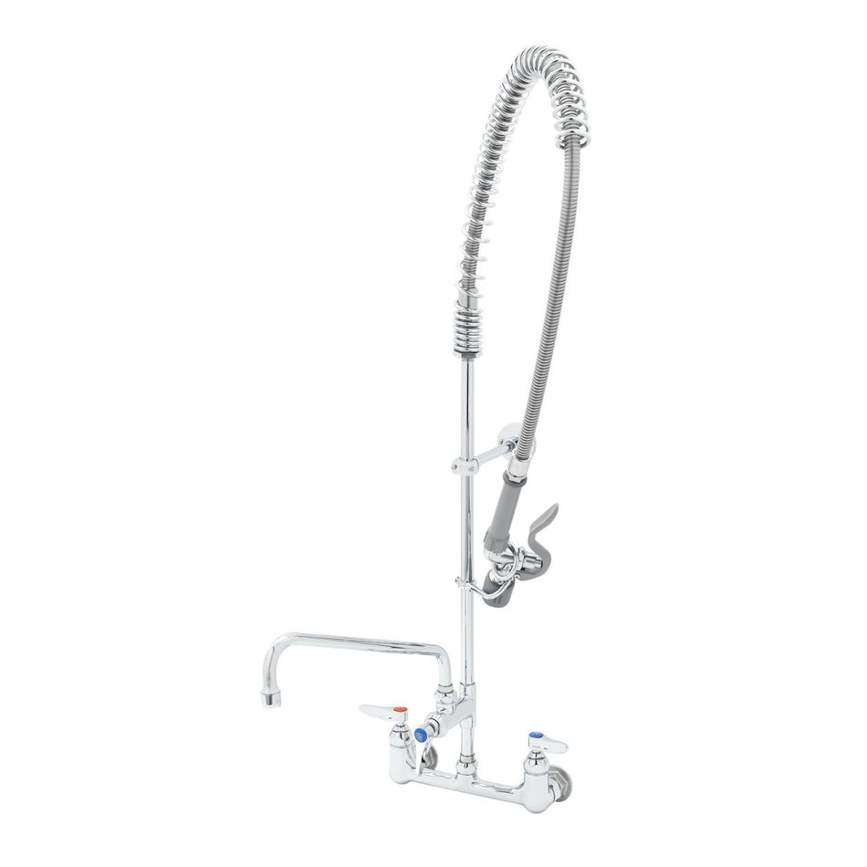 EasyInstall Pre-Rinse, 8" Wall Mount, 12" Add-On Faucet, B-0107-J, Wall Bracket