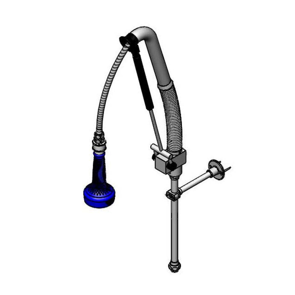 T&S Brass B-0133-B8P-LB EasyInstall Pull-Down PRU - 12" Riser (Less Base)
