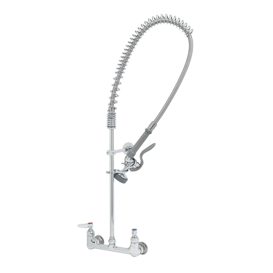 T&S EasyInstall Pre-Rinse, Spring Action, Wall Mount Base, 8" Centers, Wall Bracket (Qty. 6)