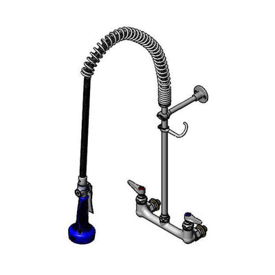 T&S Brass B-0133-CCB08 EasyInstall Pre-Rinse - CC Inlets & 8" Riser