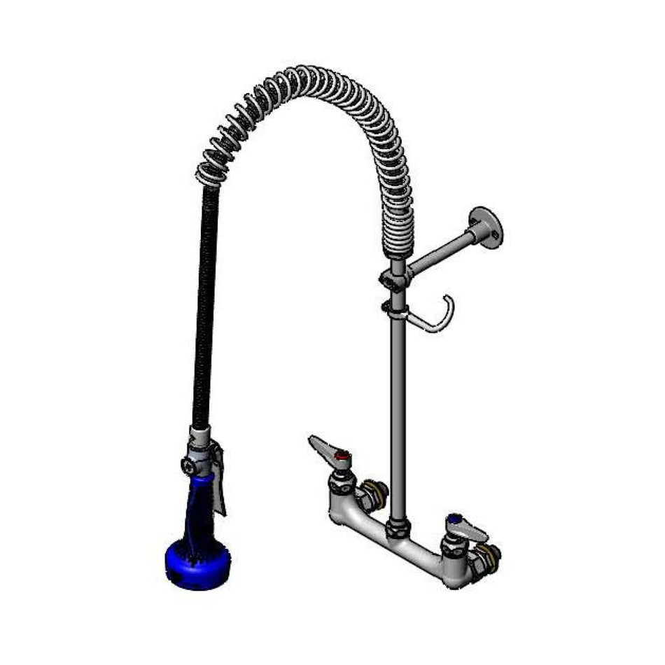 T&S Brass B-0133-CCB08 EasyInstall Pre-Rinse - CC Inlets & 8" Riser