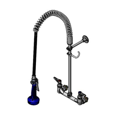 T&S Brass B-0133-CCB08C EasyInstall Pre-Rinse - 8" Riser & CC Inlets