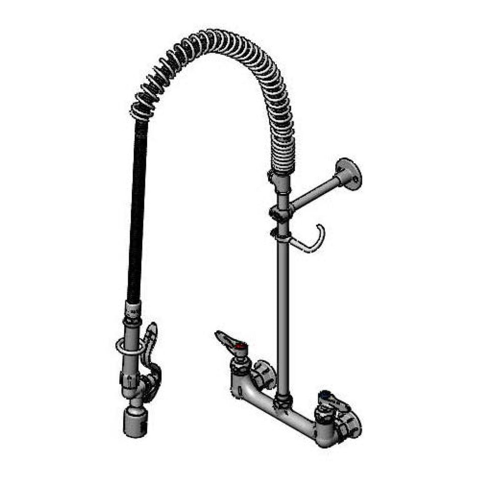 T&S Brass B-0133-CR-BC-T Pre-Rinse - Ceramas & B-0107-C & Rigid Tee