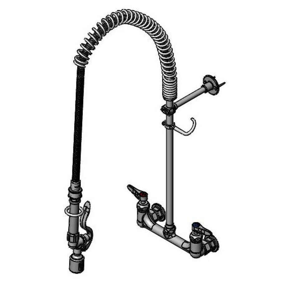 T&S Brass B-0133-CR-BJ-SW EasyInstall Pre-Rinse - Ceramas & Swivel B-0107-J