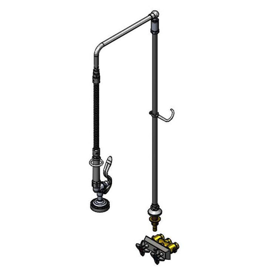 Pre-Rinse, 18" Overhead Swivel Arm, Mixing Faucet Base (B-0512)