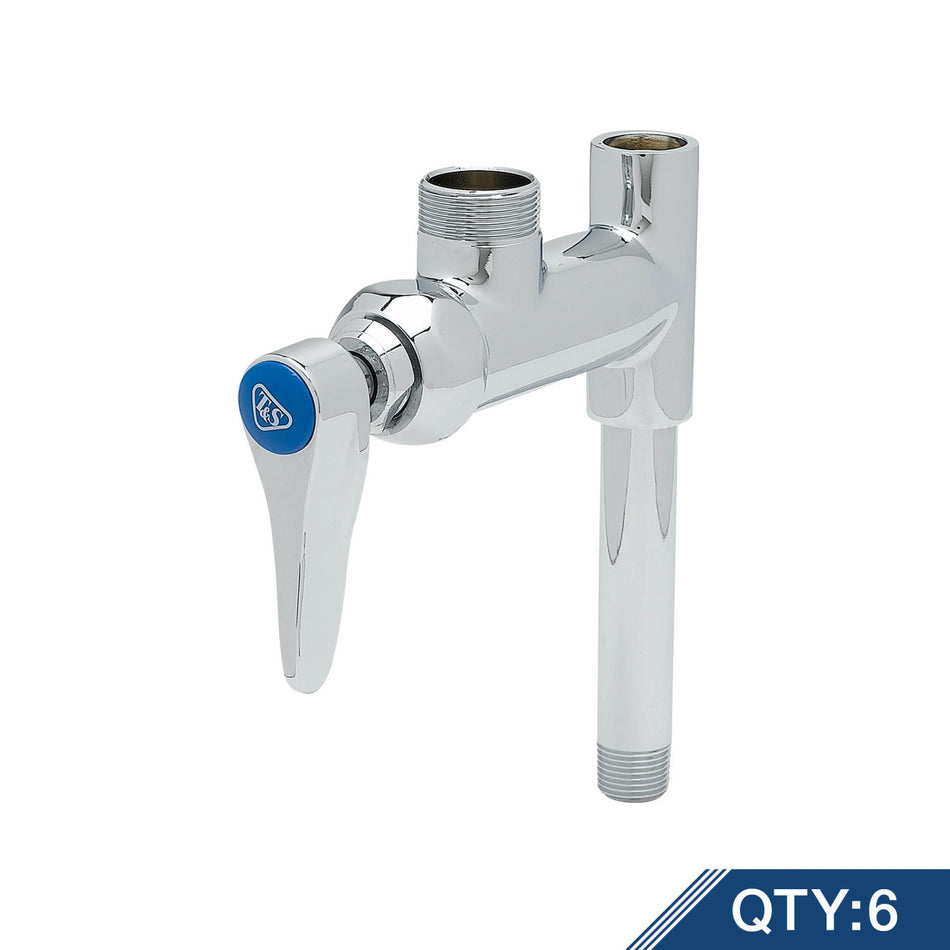 Add-On Faucet, Less Nozzle, 4" Riser, Lever Handle (Qty. 6)