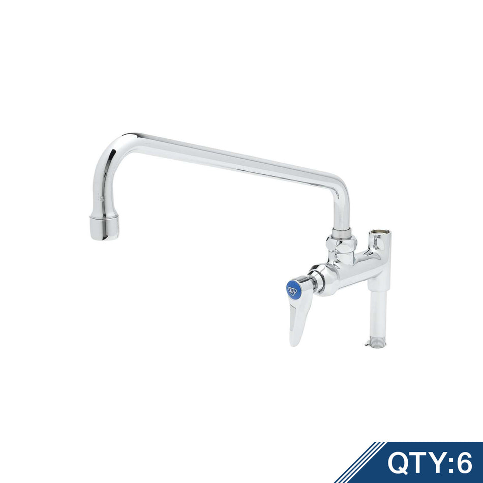 Add-On Faucet, 12" Nozzle, Lever Handle (Qty. 6)