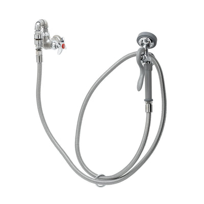 T&S Brass B-0169-01 Washdown Unit - 96" Flex Hose & Angled Spray