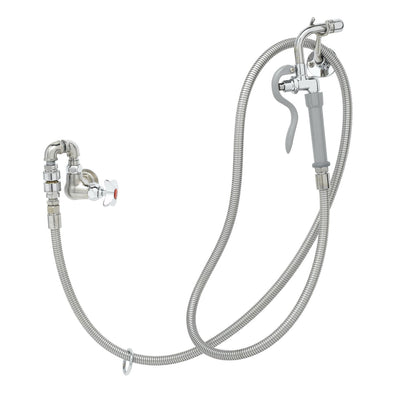 T&S Brass B-0169-102C-96H Washdown Unit - 96" Flex Hose & Vacuum Breaker