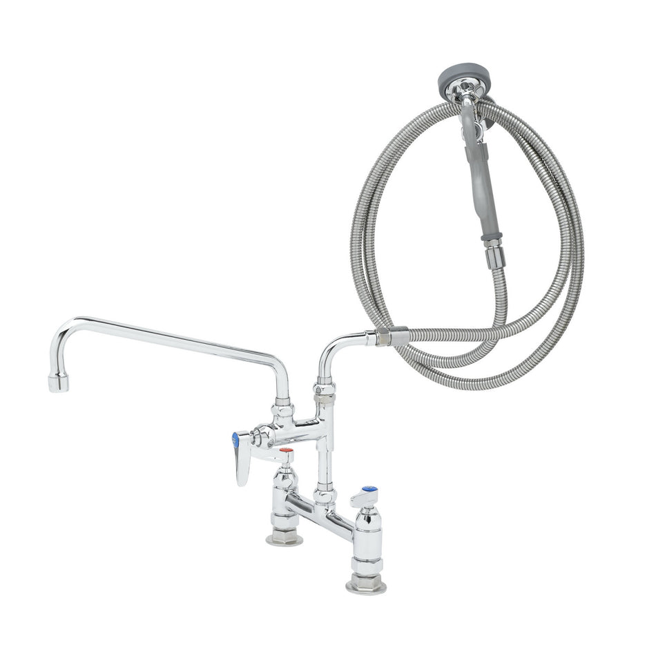 T&S Brass B-0175-04 Pre-Rinse Station - 12" Nozzle & Angled Spray