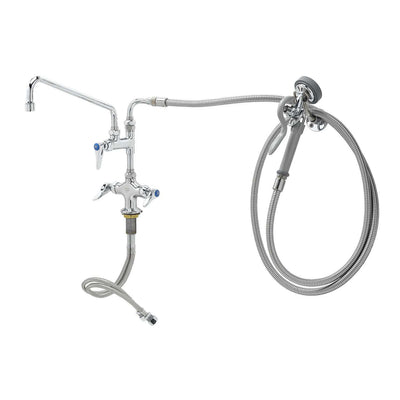 T&S Brass B-0176 Pre-Rinse Unit - 12" Height (Deck Mount)