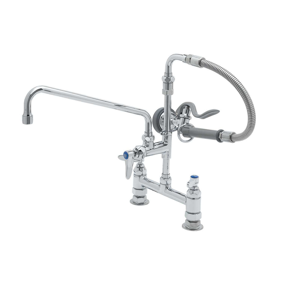 T&S B-0178 16 5/16"H Deck Mount Pre Rinse Faucet - 1.15 GPM, Base with Nozzle