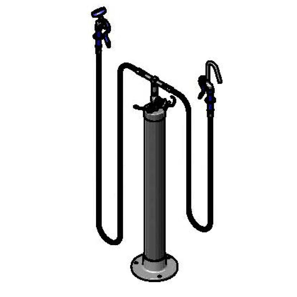 T&S Brass B-0190 Kettle Kaddy - Hook Nozzle & Angled Spray Valve
