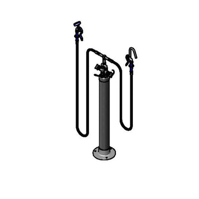 T&S Brass B-0192 Kettle Kaddy - Hook Nozzle & Angled Spray Valve
