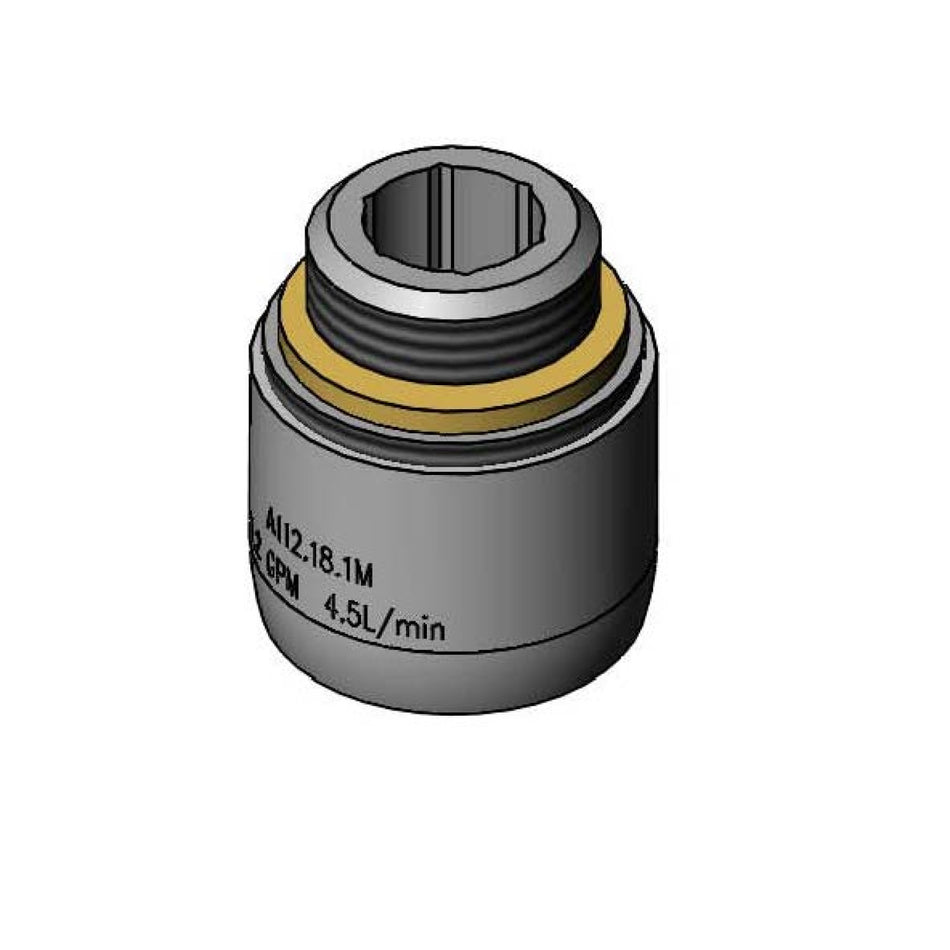 1.2 GPM Aerator, 3/8" NPSM Male Threads